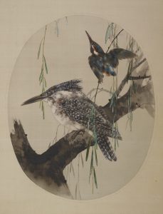 Watanabe Seitei, Cloisonne Ware (Kingfishers with Willow)